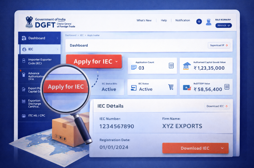 IEC registration process in india dgft